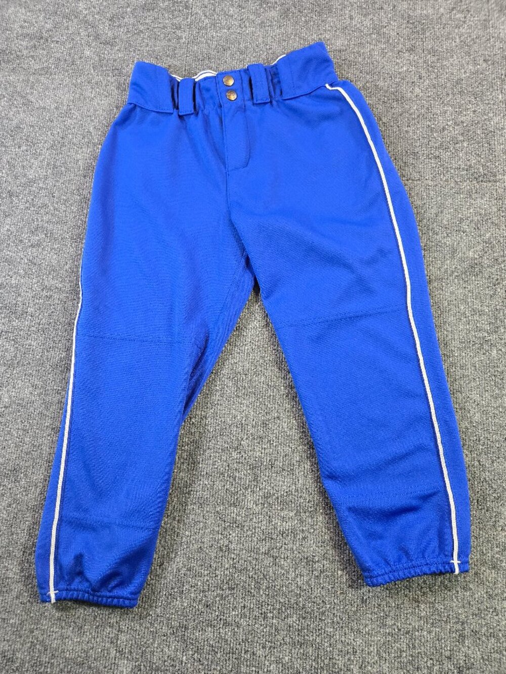 Evoshield Youth Baseball Softball Pants Blue Piped Knicker Elastic Hem Small